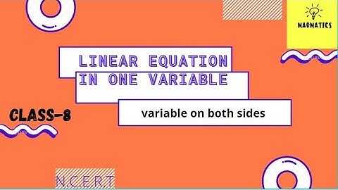 exercise-2.3|| linear equation in one variable|| class 8 maths| ncert solution| free video tutorial