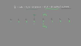 Structural Formula of 2-iodo-4 4-dibromo-5 5-dimethyloctane