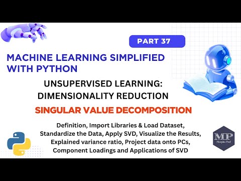 Part 37. Unsupervised Learning: Singular Value Decomposition - [Machine Learning Series]