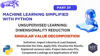 Part 37. Unsupervised Learning: Singular Value Decomposition - [Machine Learning Series]