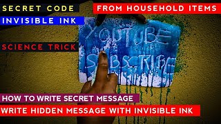 Secret Message From Invisible Ink | Easy Science Experiments | Life Hack | The Baklol Engineer