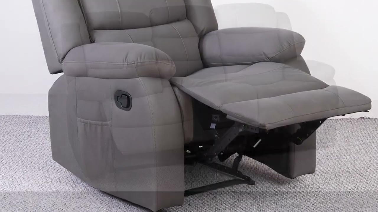 Lisbon Grey Fabric Reclining Sofas available at Sheepbridge Interiors