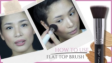 How to use Flat Top Foundation Makeup Brush? [Video Tutorial]
