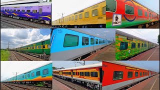 Happy holi special:Many colourful Upgraded Rake of indian railway