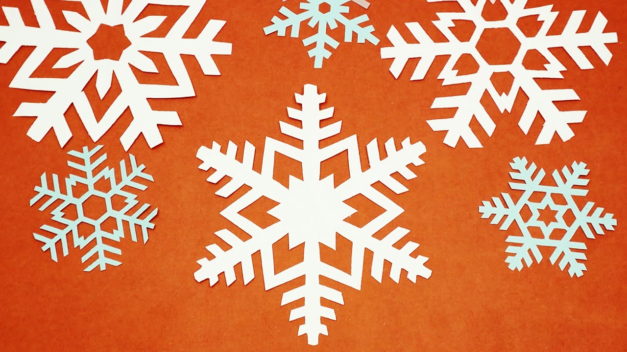 How to make paper Snowflake in 5 minutes crafts