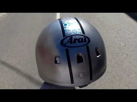 Como Pintar casco con SPRAY / Primeros pasos para Personalizar / Pintura y Papel Decal.