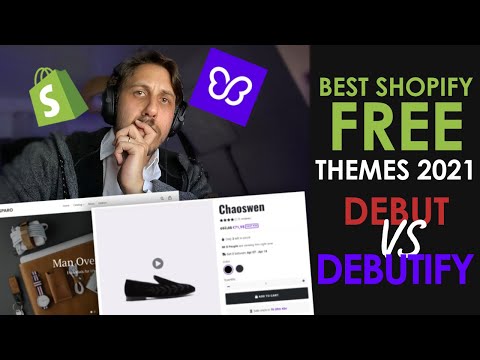 Best Shopify FREE themes 2021 - Debut VS Debutify