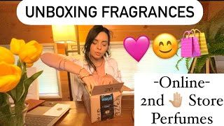 Unboxing Second Hand fragrance HAULonline thrift. Recycled fragrances #unboxingperfume oxing