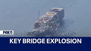WATCH: Baltimore Key Bridge explosion
