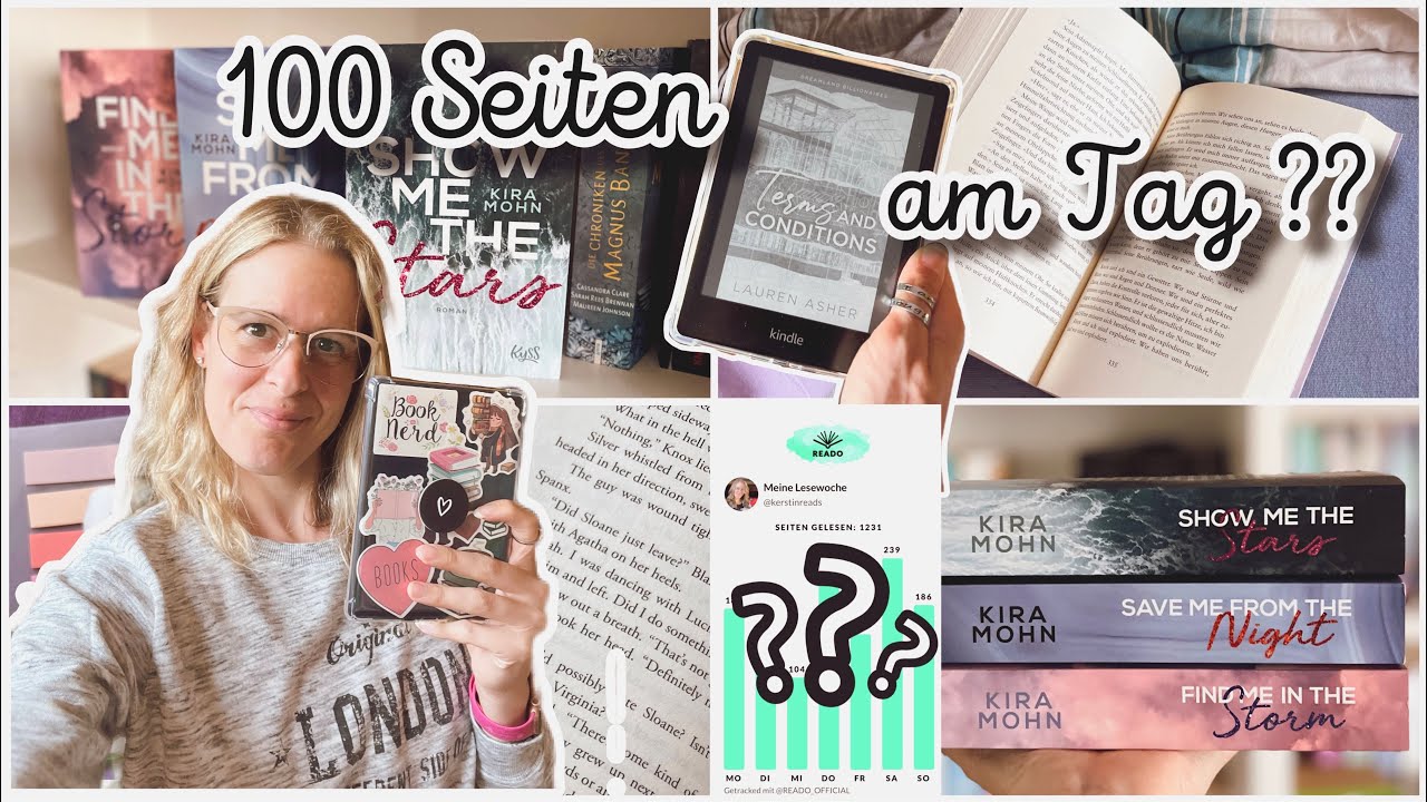 Ich versuche 100 Seiten pro Tag zu lesen. 🌟Lese Challenge Vlog 🫶🏻