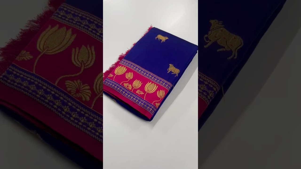 Soft Silk Paithani Nandi Motifs Saree