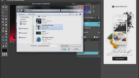 How to make a thumbnail without photoshop or gimp