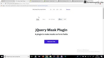 Máscaras e validações via JQuery