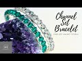 Channel Set Bracelet - Wire Work Bracelet with Clasp- Jewellery Making Tutorial