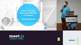 How to preview DOC and PDF files in browser - Meet.js (Krzysztof Golasik)