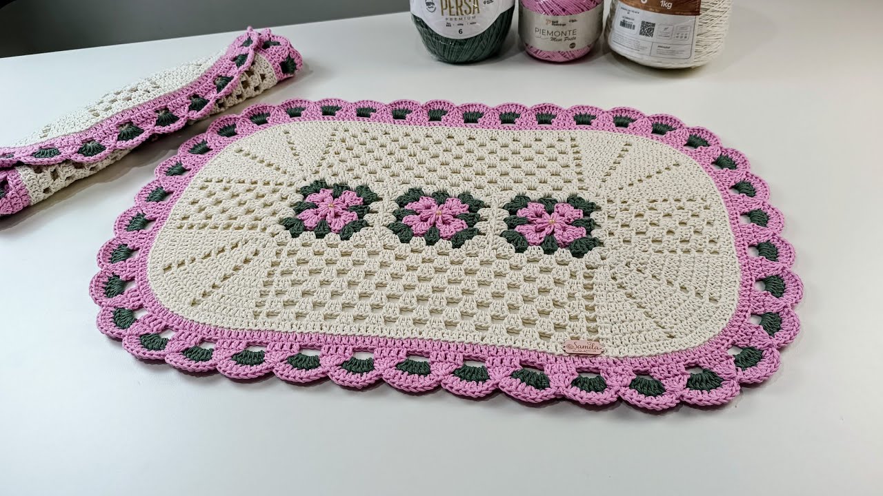 TAPETE EM CROCHÊ ANGELICAL PASSO A PASSO COMPLETO #crochet #crocheting #croche