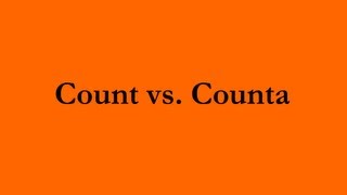 Count vs. Counta