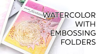 Watercolor with Embossing Folders | Altenew March 2021 Release Video Hop - GIVEAWAY!