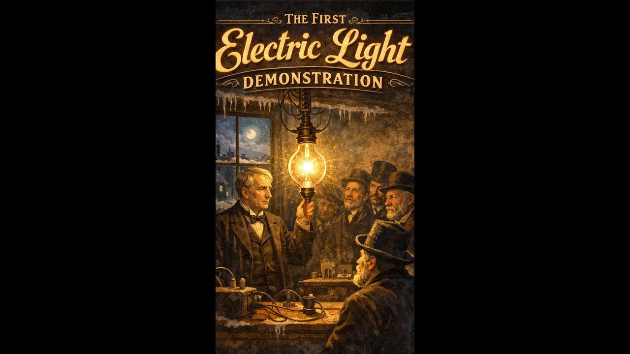 First Ever Light The First Electric Light Demonstration #Invention - YouTube
