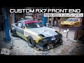 Making oneoff fiberglass guards no molds    cyberpunk miata build