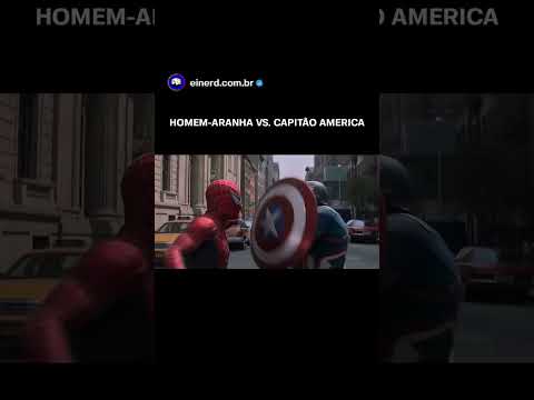 Thumbnail do vídeo: O HOMEM-ARANHA LUTOU COM O CAPITÃO AMÉRICA