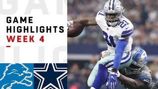 Lions vs. Cowboys Week 4 Highlights | NFL 2018