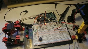 Arduino MegaADK episode 55: Mechatronics, gEDA, fischertechnik, output, wiring, oscilloscope, switch