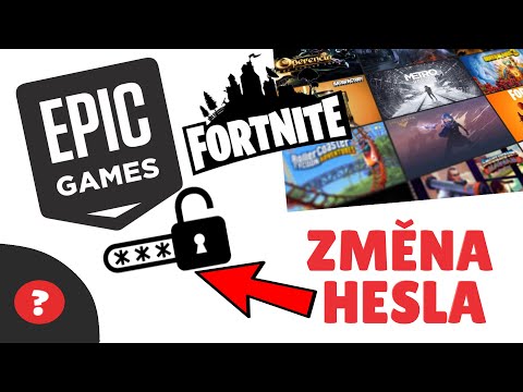 Jak ZMĚNIT HESLO v EPIC GAMES / FORTNITE | Návod |  EPIC GAMES / PC