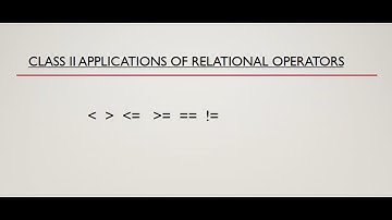 Application of Relational Operators  || Scratch  Application