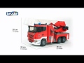 はたらくくるまのおもちゃ！bruder☆ブルーダー☆BR03590 SCANIA消防車