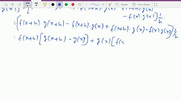 Differentiation : - ( Product rule of differentiation by first principle ) -- 19.