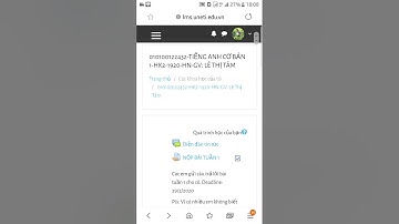 Hướng dẫn cách nộp bài trên LMS - UNETI
