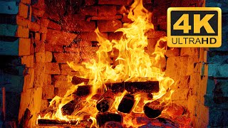 Perfect Fireplace Burning & Crackling Fire Sounds 3 Hours 🔥 Relaxing Fireplace 4K Uhd Tv Screensaver