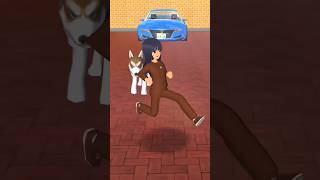 Mio is racing fear of animal trending cartoon game😨😱 #shorts #sakuraschoolsimulator