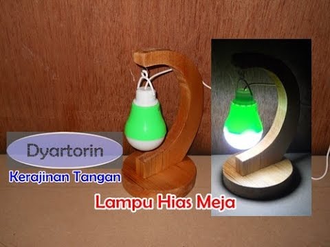 Kreasi Lampu  Hias  Meja  Dari  Kayu  YouTube