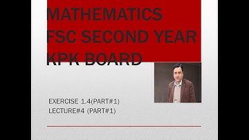 exercise 1.4( part 1) unit#1 function and limit second year mathematics KPK BOARD .