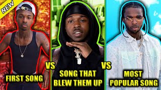 RAPPERS FIRST SONG VS SONG THAT BLEW THEM UP VS MOST POPULAR SONG 2020