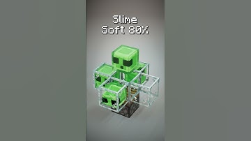 Minecraft Slime 3D Simulaiton #3dart #3danimation #satisfying #asmr #shorts