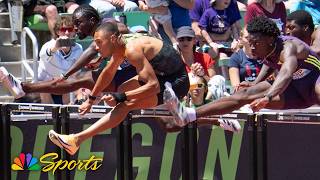 Jamal Britt sets men's 110m hurdles meet record for Prefontaine Classic | NBC Sports
