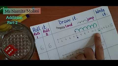 Addition game with dice| Basic Maths for kids| Parents| Teachers