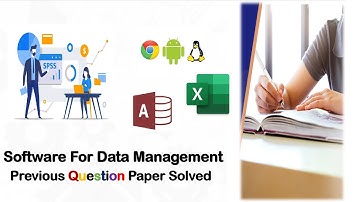 Kerala University | Fourth Semester|B.Com Computer Application |Software For Data Management| Solved