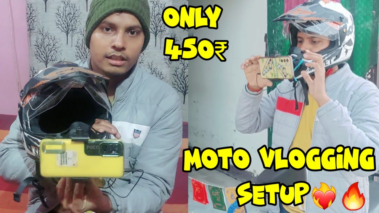 Moto Vlog SetUp For Mobile❤️‍🔥🔥 | Cheapest Moto Vlogging SetUp With Mic | Moto Vlog SetUp Only 450
