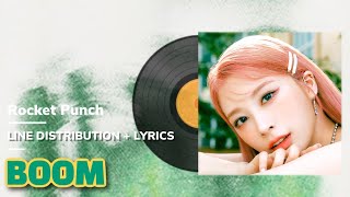 Rocket Punch (로켓펀치) - BOOM / Line Distribution   Lyrics (파트분배   가사)