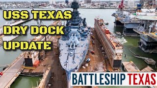 USS Texas Behing The Scenes Look at Battleship Texas During its 2022-2023 Drydock