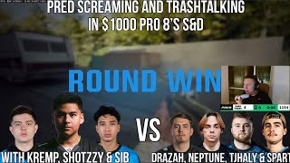 Pred Is HILARIOUS In $1000 Pro 8’s (With Shotzzy) 😂