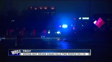 Wrong-way driver crash kills 2 on I-75