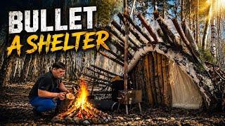 Built a SECRET Shelter in a Wild Swamp Forest | Bushcraft & Survival Cooking 🔥ASMR