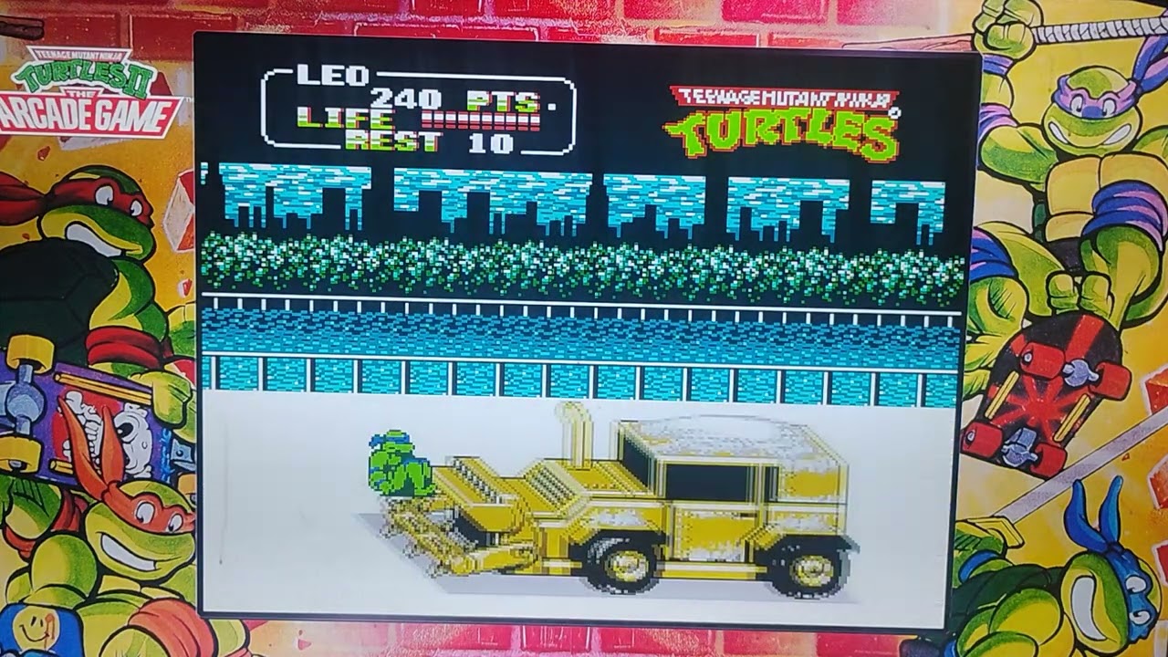 2022 teenage mutant ninja turtles cowabunga collection 1990 NES turtles 2 the arcade game stage 3-1