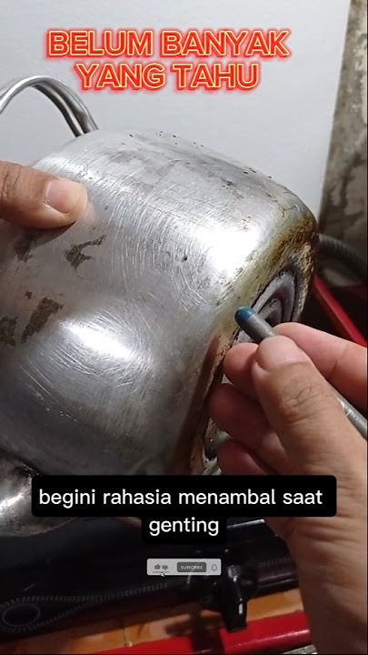 rahasia cara menambal panci bocor #idekreatif #tips #tutorial