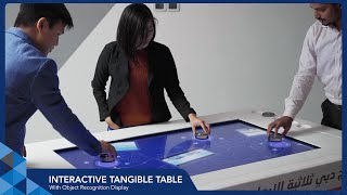 Interactive Tangible Table with Object Recognition Display